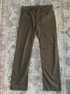 Prana Men's Olive Brown Stretch Zion Pant-34x34
